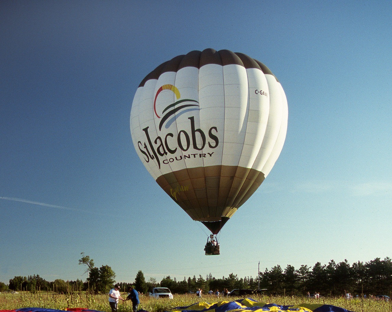 Balloon preparing for launch near St. Jacobs