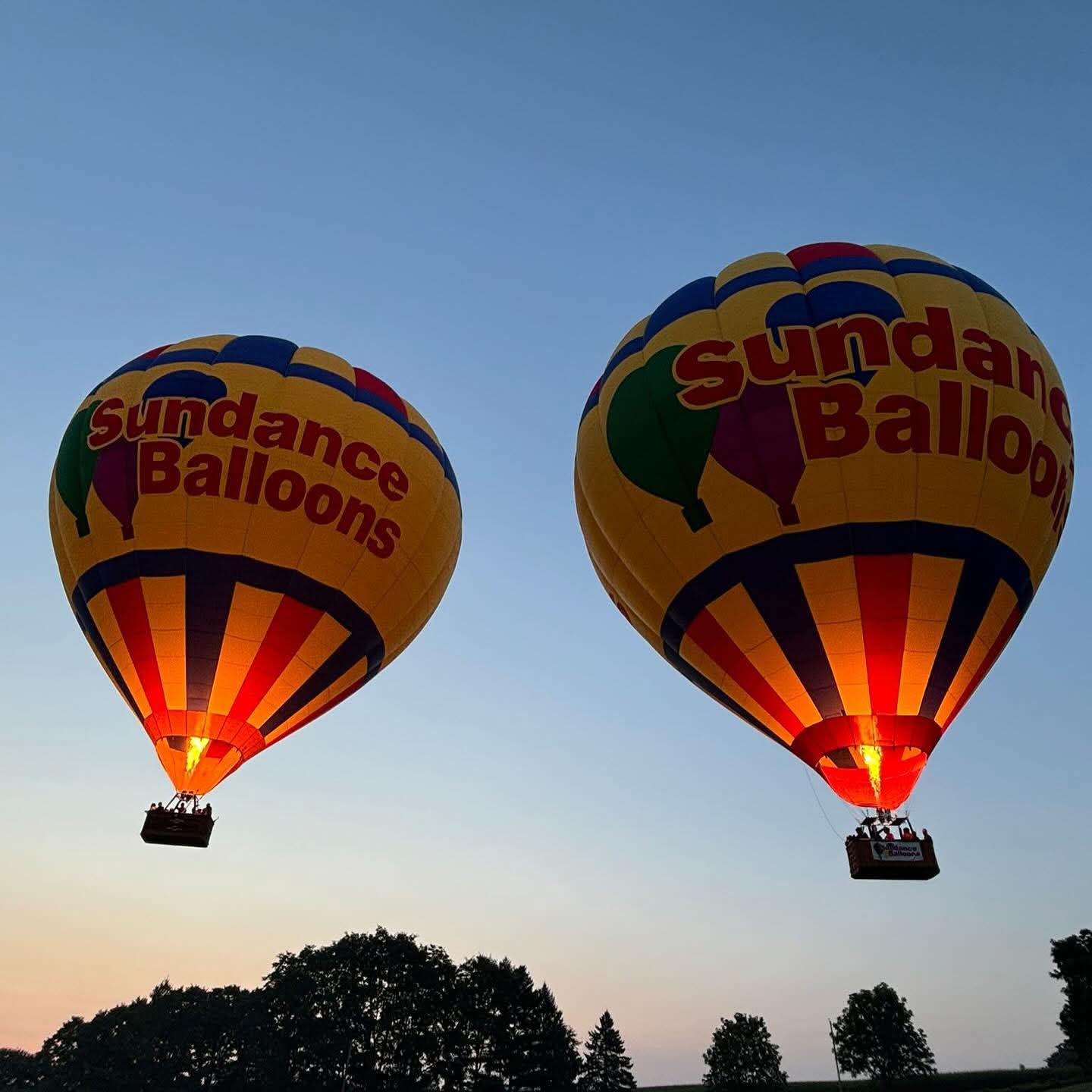 Balloon over Elora countryside