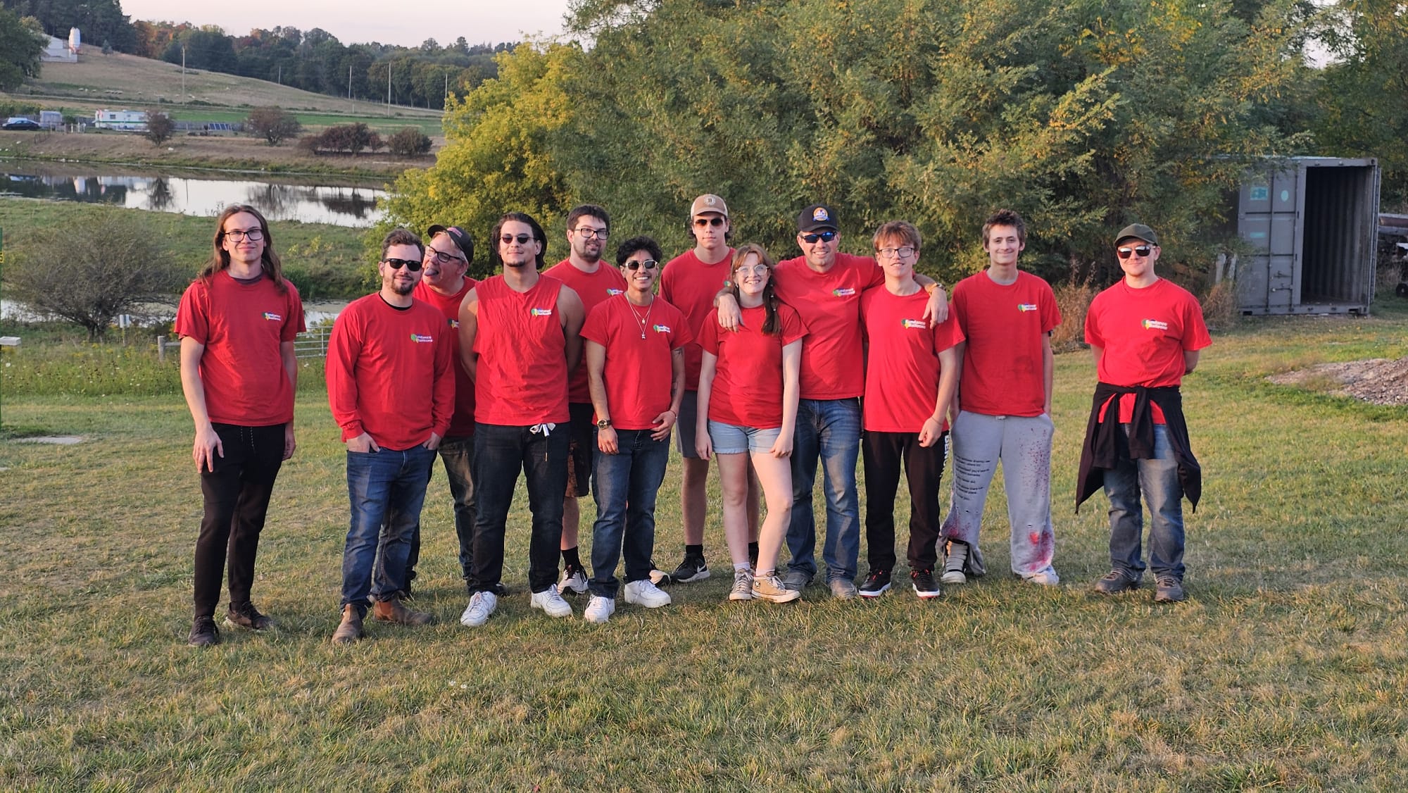 Pilot giving a pre-flight briefing before a hot air balloon ride near Toronto